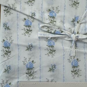 Laura Ashley ~ Sweet Buds Blue Floral ~ Full 4 Pc Sheet Set ~ 100% Cotton